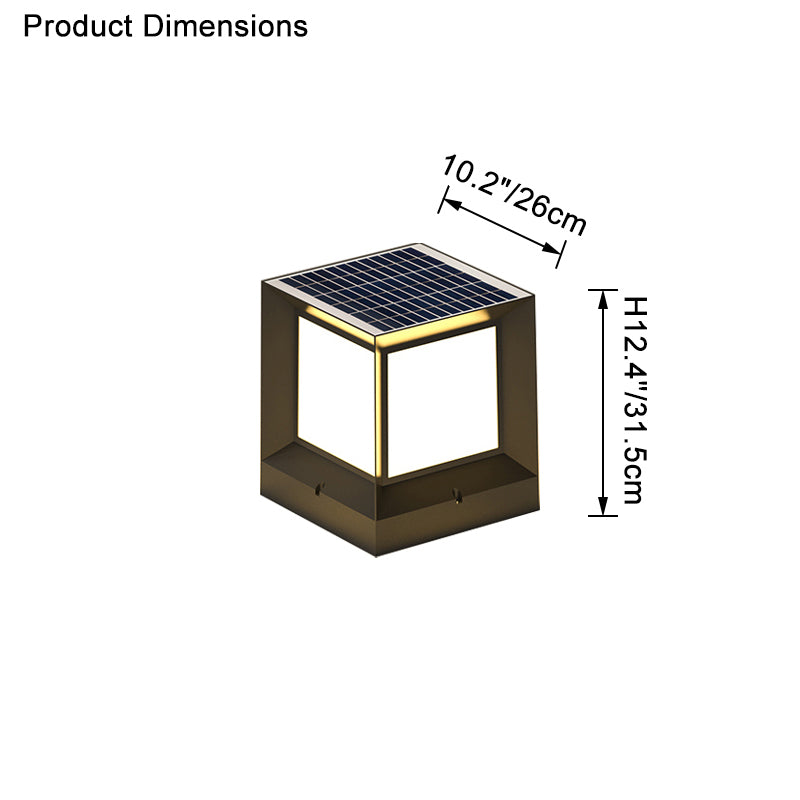 WOMO Solar Pillar Light With Dimmer-WM9058