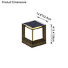 WOMO Solar Pillar Light With Dimmer-WM9058 thumbnail