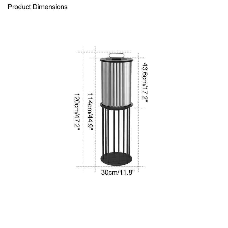 WOMO Solar Pleated Glass Lantern-WM9043