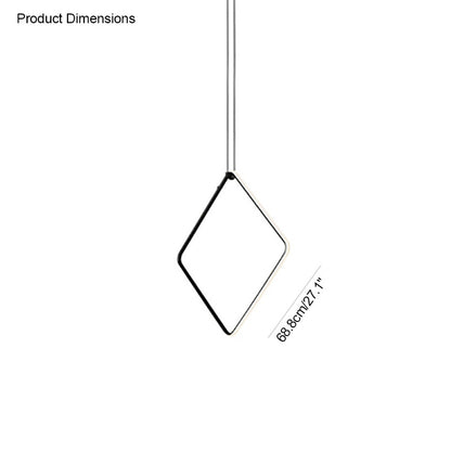 WOMO Long Geometric Chandelier-WM2118