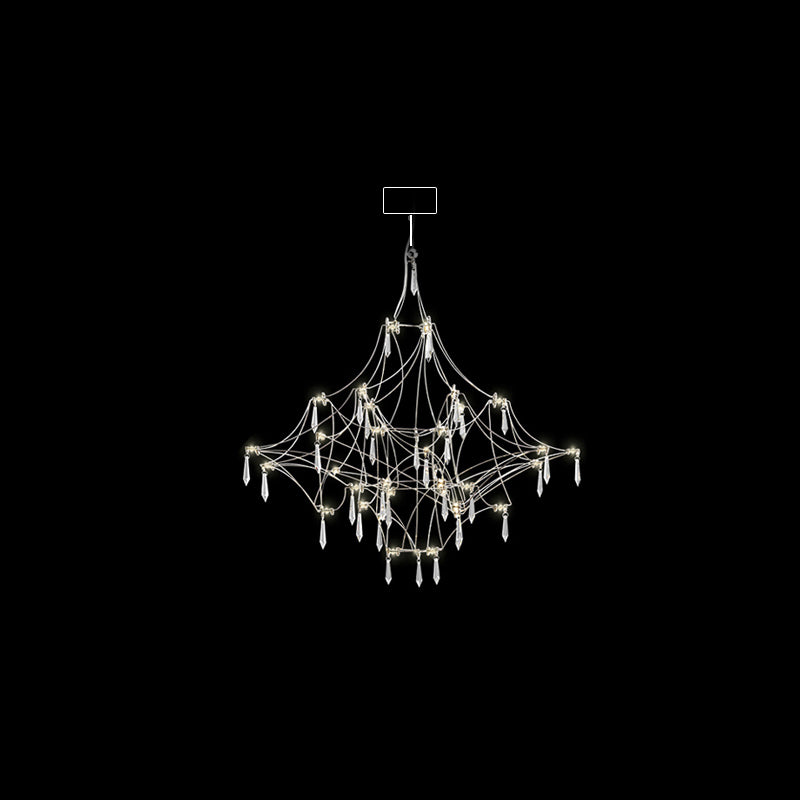 WOMO Large Sculptural Crystal Chandelier-WM2201