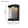 WOMO Seeded Glass Outdoor Wall Light-WM9160 thumbnail