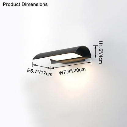 WOMO Curved Outdoor Wall Light-WM9070