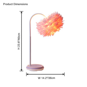WOMO Dimmable Flexible Feather Night Lamp with Wireless Charger-WM8045