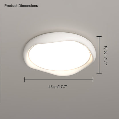 WOMO White Wavy Round Ceiling Light-WM1109