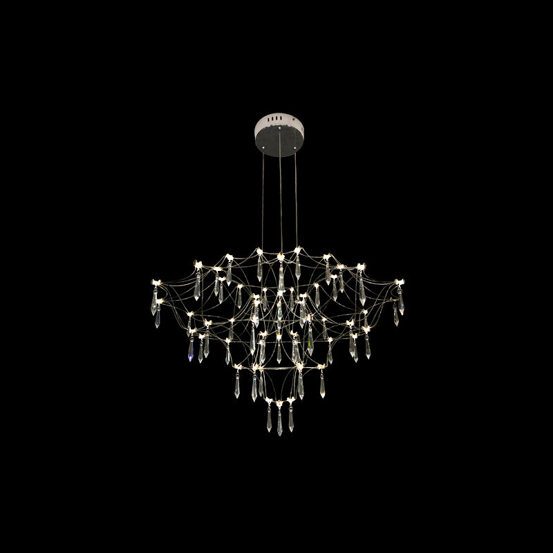 WOMO Large Sculptural Crystal Chandelier-WM2201