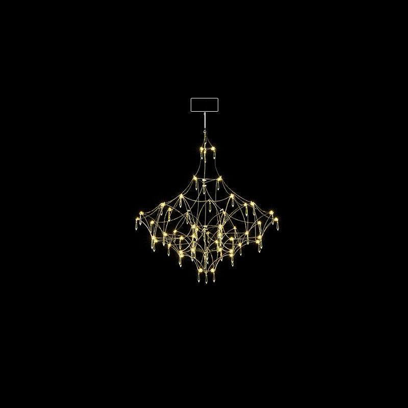 WOMO Large Sculptural Crystal Chandelier-WM2201