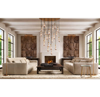 WOMO Raindrop Glass Round Chandelier – Ava