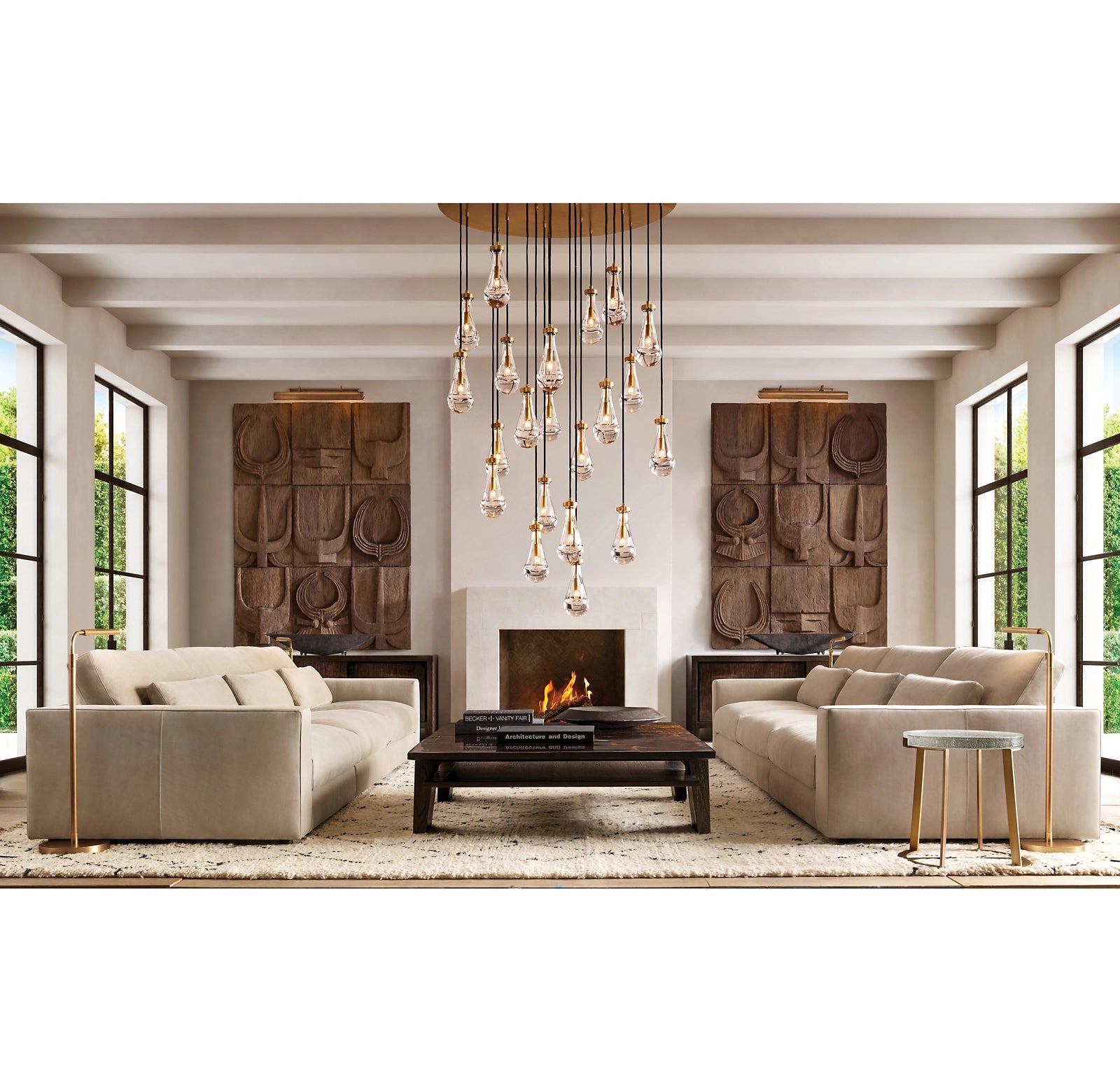 WOMO Raindrop Glass Round Chandelier – Ava