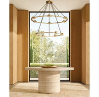 WOMO Globe Crystal Tiered Ring Chandelier - Eclatant