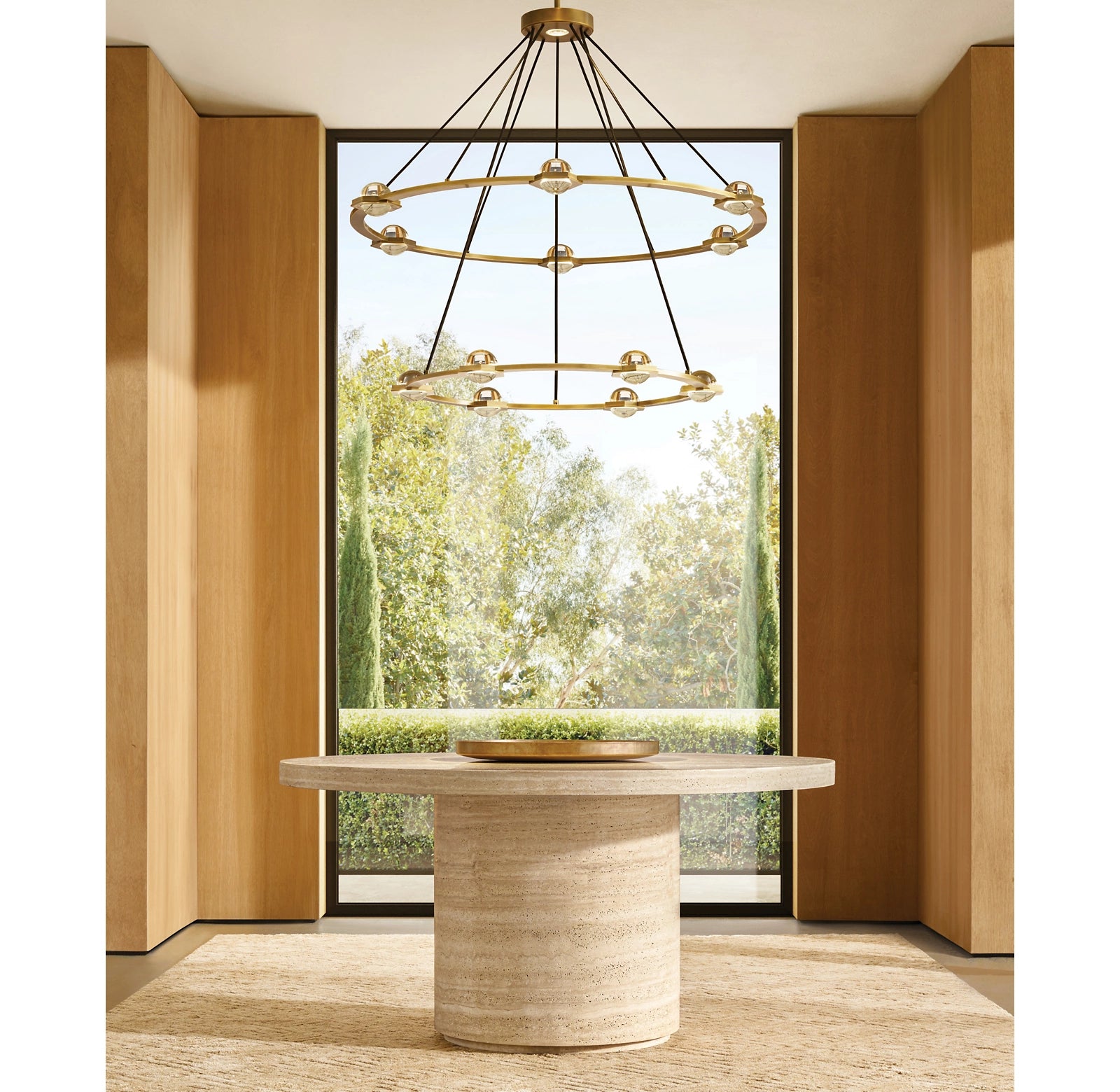 WOMO Globe Crystal Tiered Ring Chandelier - Eclatant