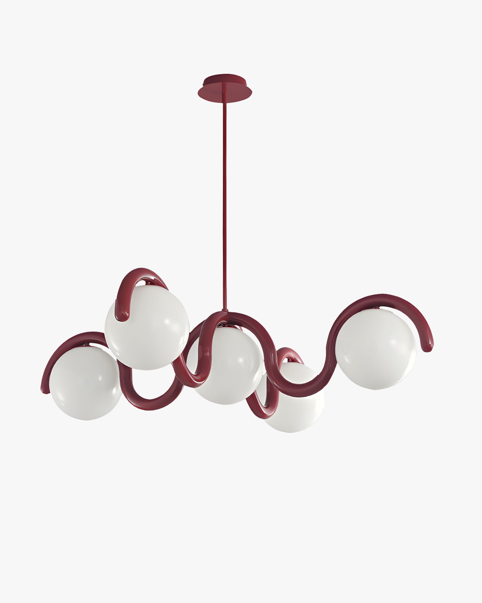 WOMO Minimalist Wave Glass Chandelier-WM3210