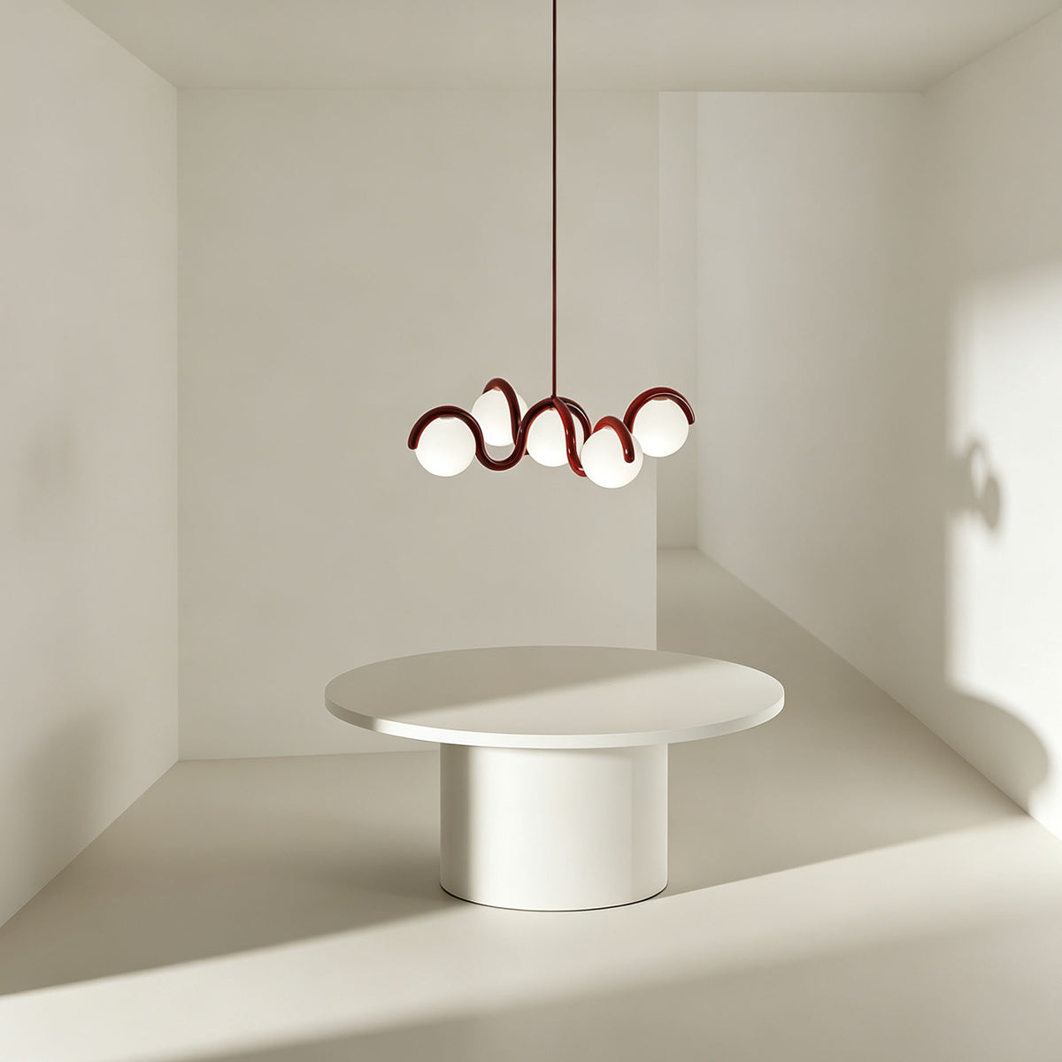 WOMO Minimalist Wave Glass Chandelier-WM3210