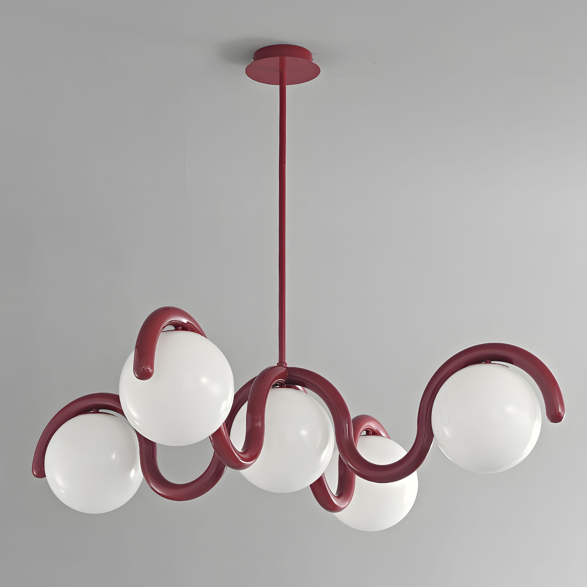 WOMO Minimalist Wave Glass Chandelier-WM3210