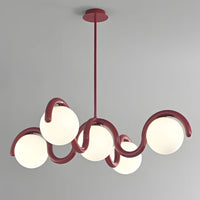 WOMO Minimalist Wave Glass Chandelier-WM3210