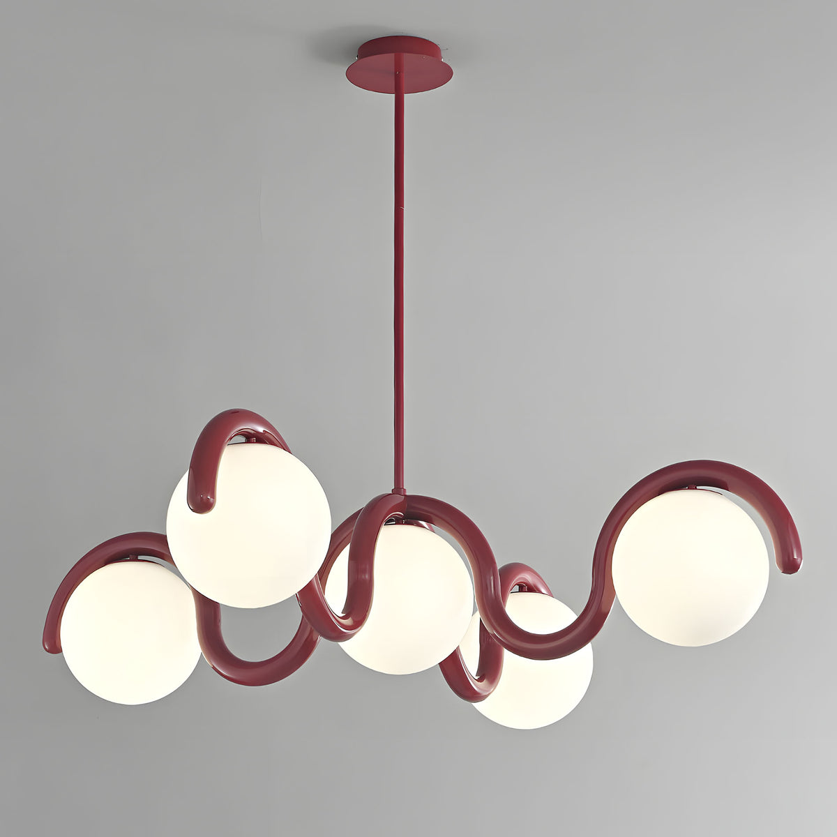 WOMO Minimalist Wave Glass Chandelier-WM3210