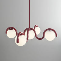 WOMO Minimalist Wave Glass Chandelier-WM3210