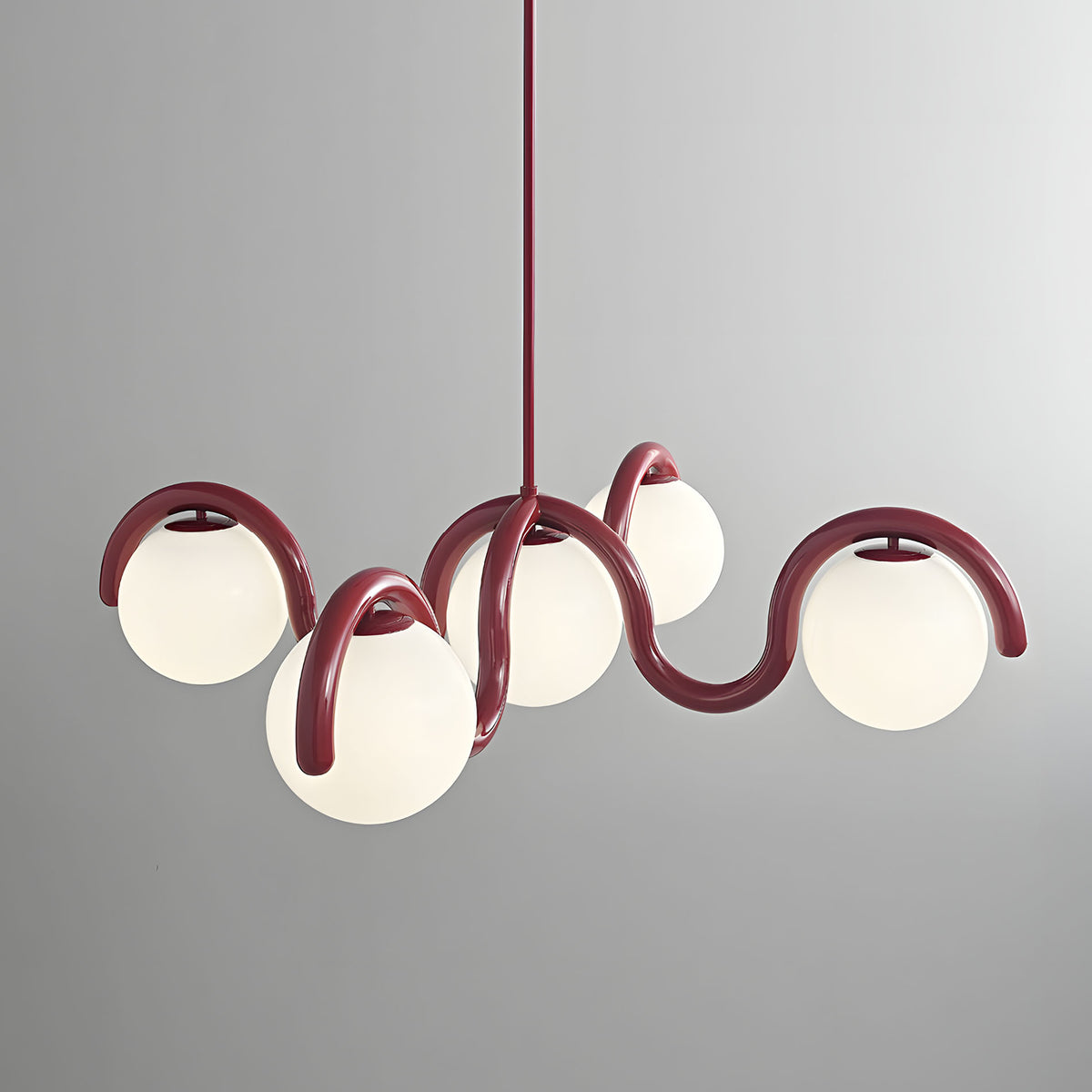 WOMO Minimalist Wave Glass Chandelier-WM3210