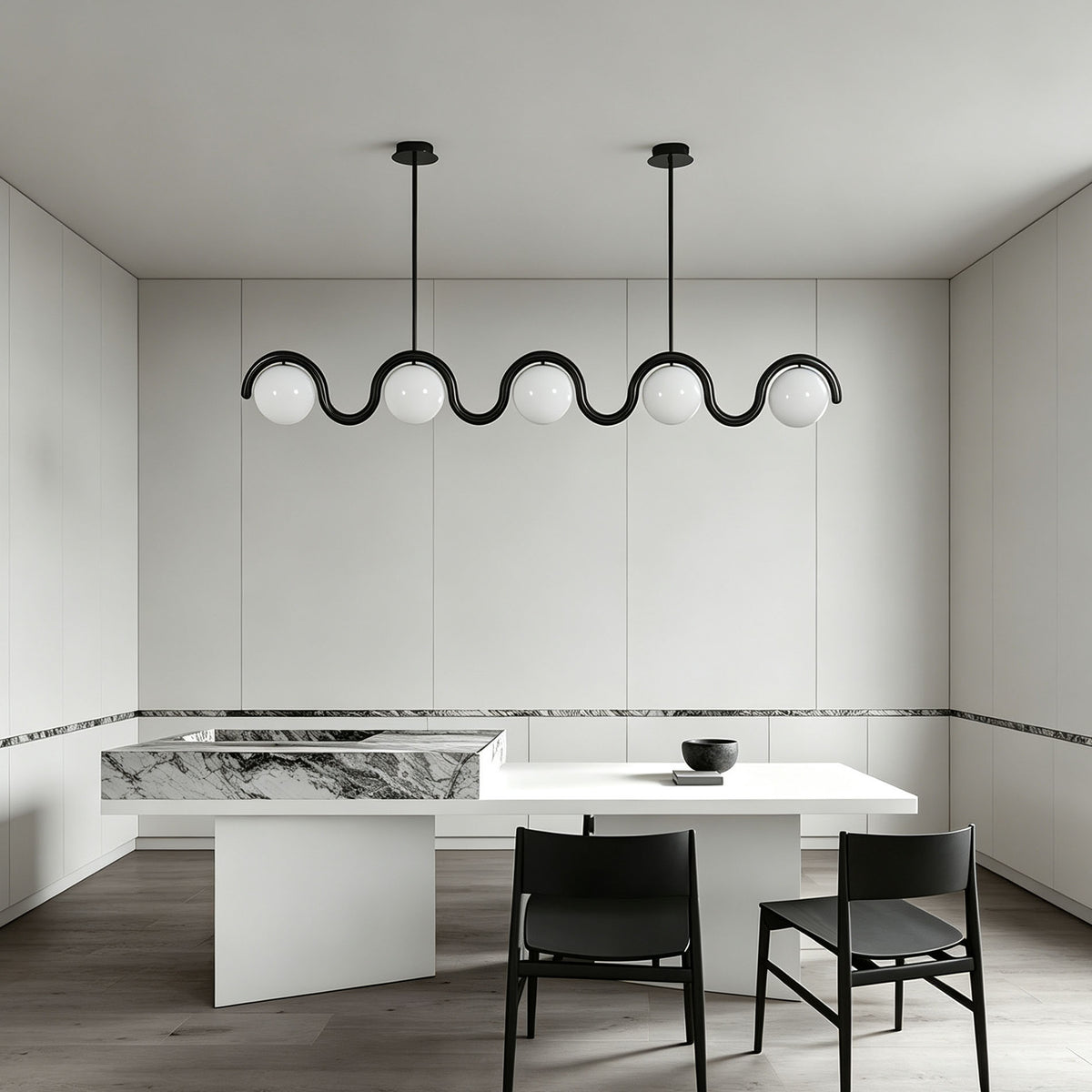 WOMO Modern Minimalist Linear Pendant Light-WM3211