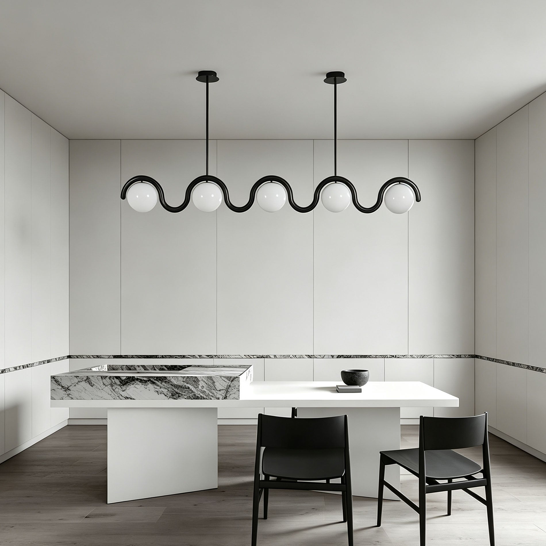 WOMO Modern Minimalist Linear Pendant Light-WM3211