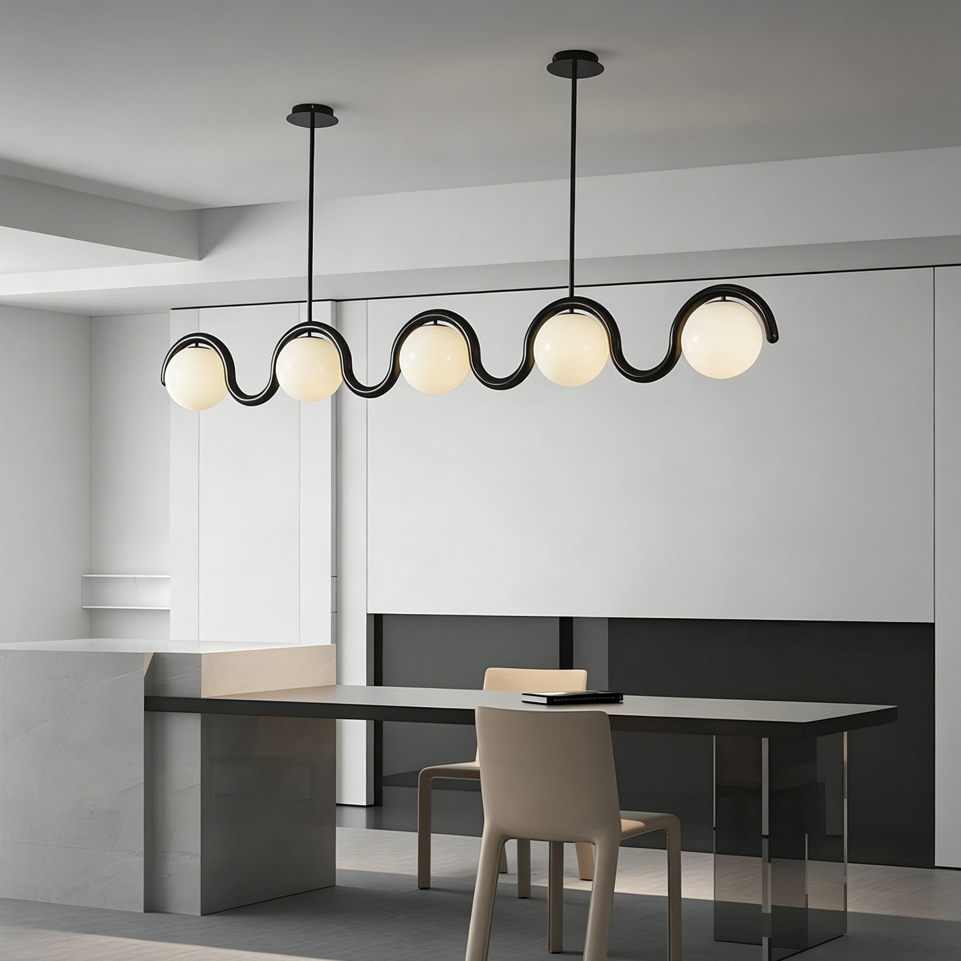 WOMO Modern Minimalist Linear Pendant Light-WM3211