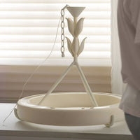 WOMO Mid Century Modern Plaster Round Chandelier-WM3216