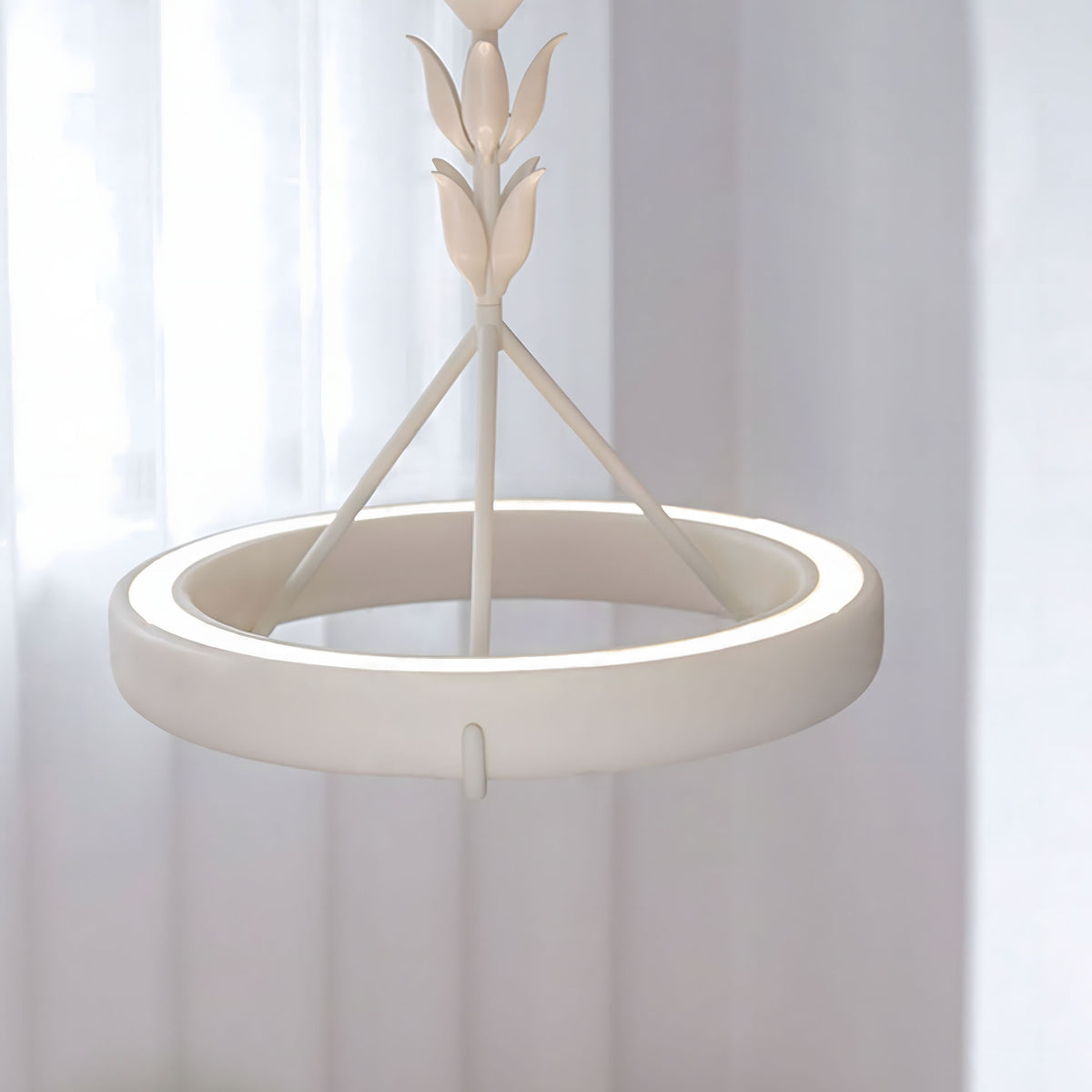 WOMO Mid Century Modern Plaster Round Chandelier-WM3216