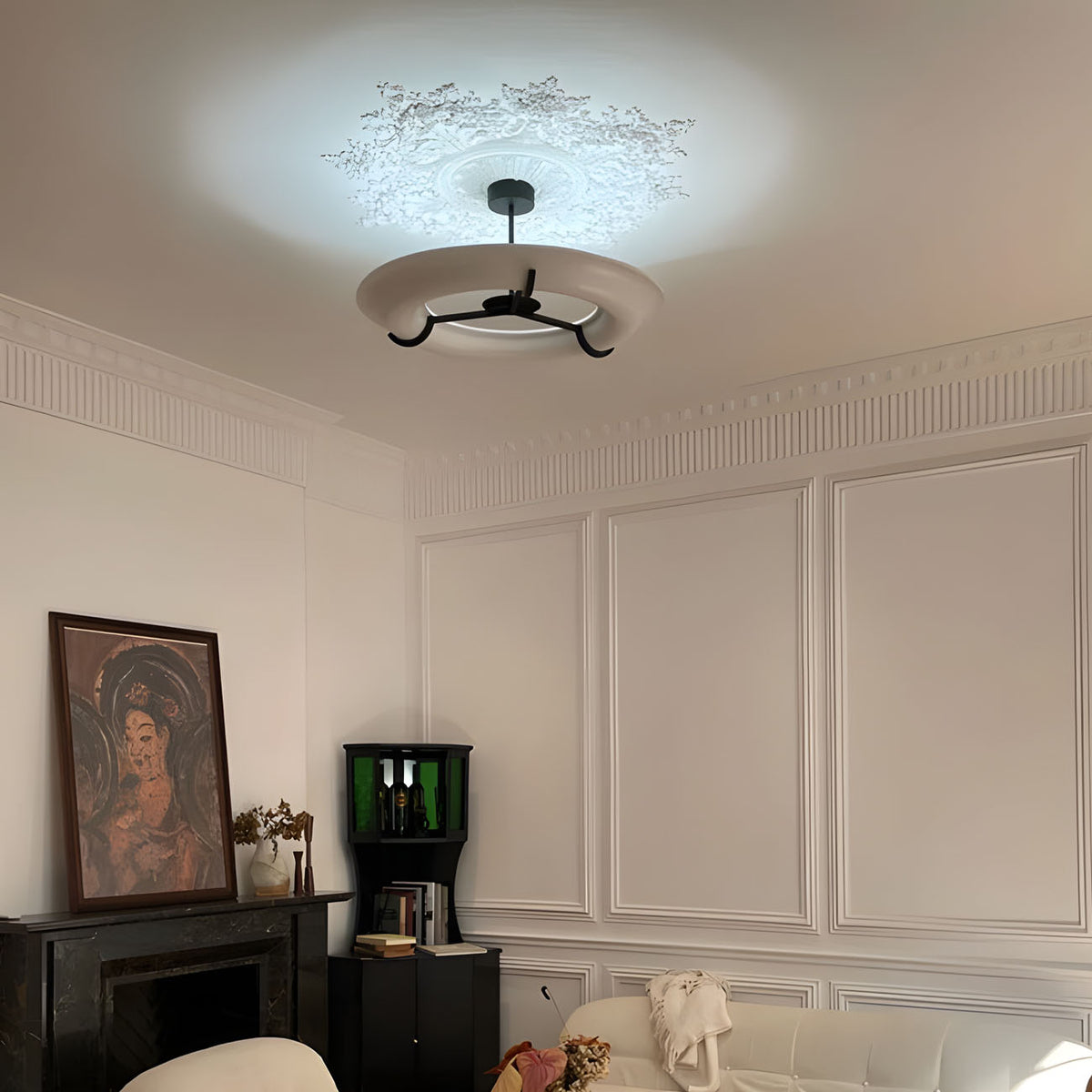 WOMO Wabi-sabi Plaster Round Chandelier-WM3217