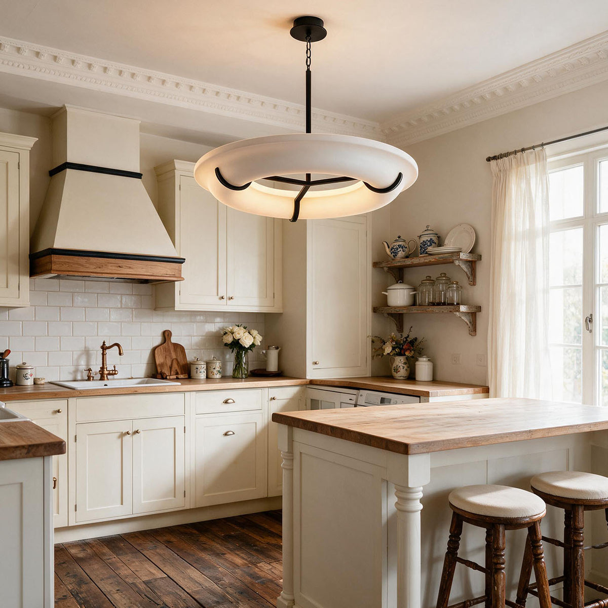 WOMO Wabi-sabi Plaster Round Chandelier-WM3217