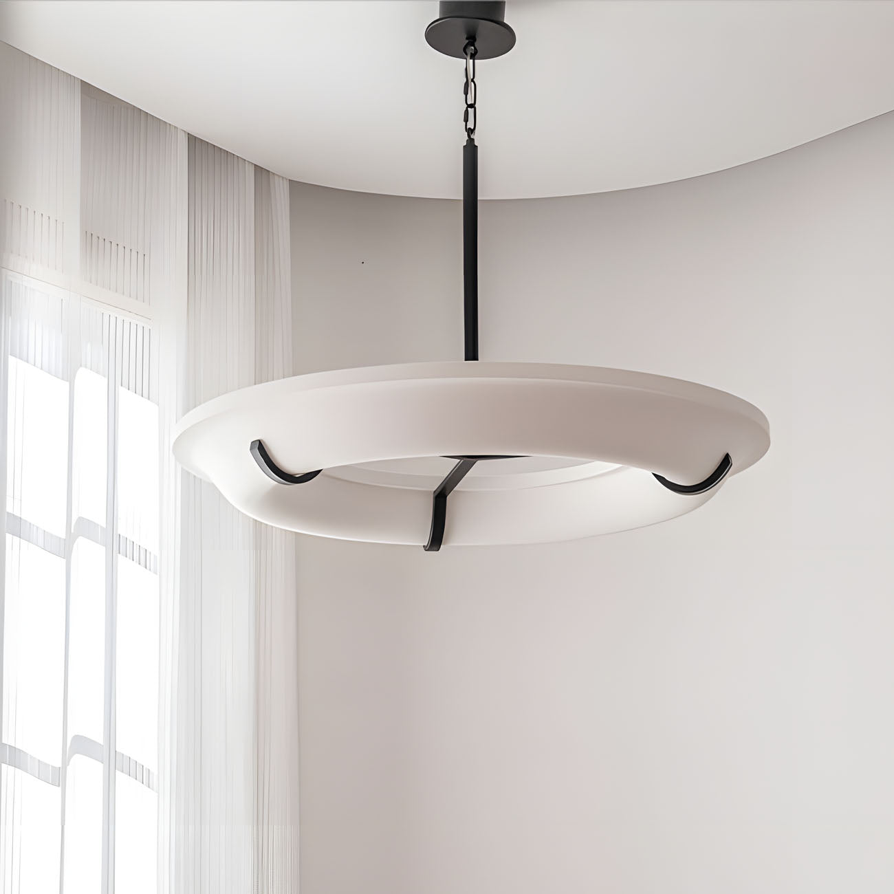 WOMO Wabi-sabi Plaster Round Chandelier-WM3217