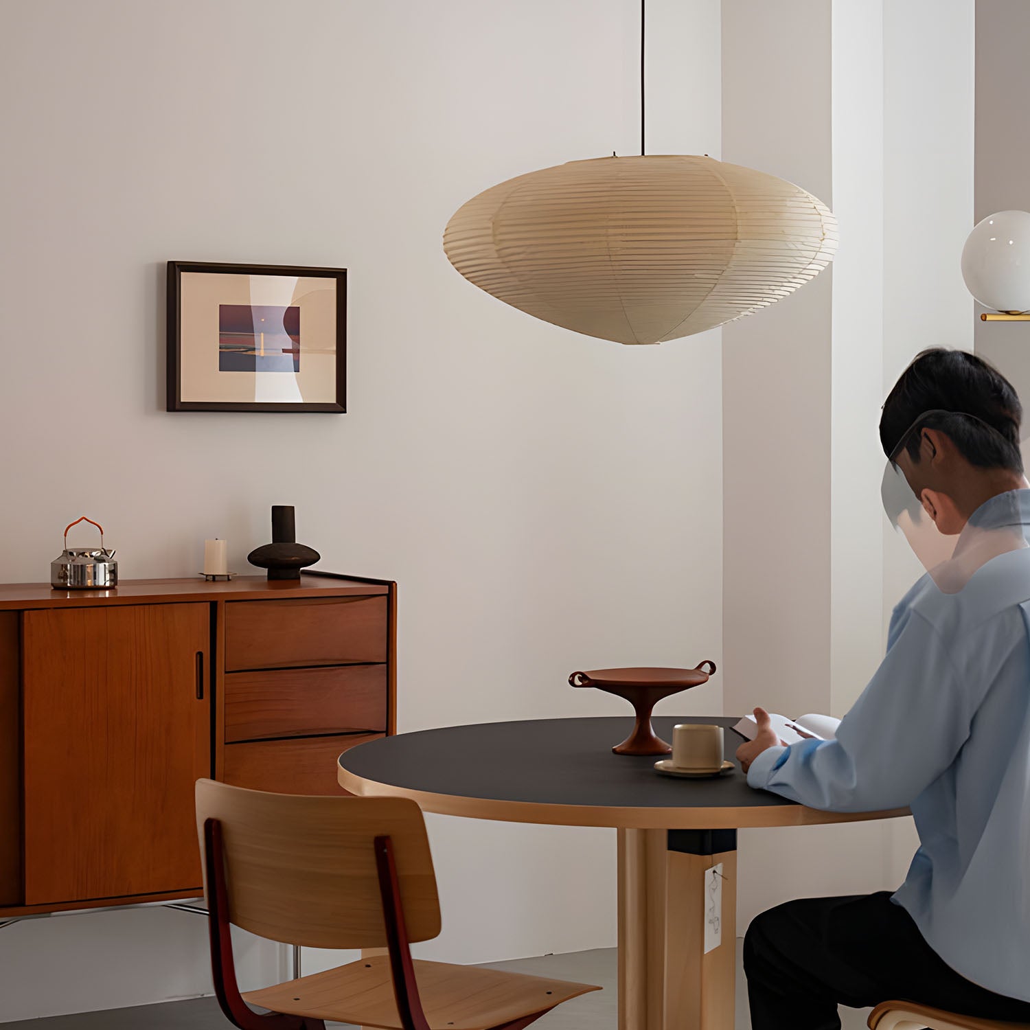 WOMO Scandinavian Paper Dome Chandelier-WM3219