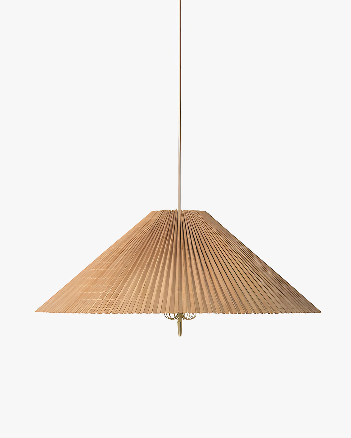 WOMO Mid Century Modern Bamboo Cone Chandelier-WM3220