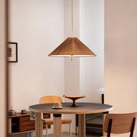 WOMO Mid Century Modern Bamboo Cone Chandelier-WM3220
