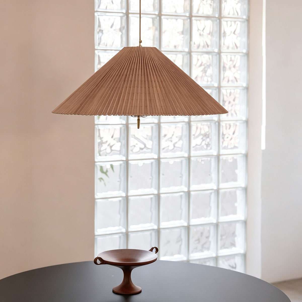 WOMO Mid Century Modern Bamboo Cone Chandelier-WM3220