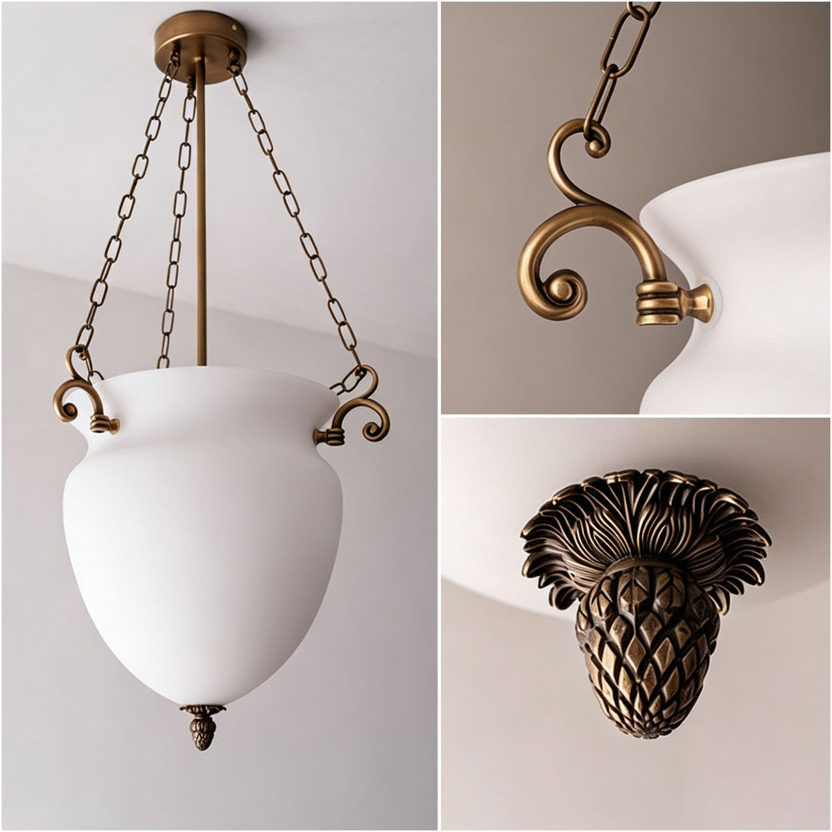 WOMO Mid Century Modern Glass Flower Bud Chandelier-WM3221
