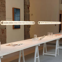 WOMO Minimalist Glass Linear Chandelier-WM3222