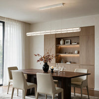 WOMO Minimalist Glass Linear Chandelier-WM3222