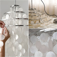 WOMO Art Deco Seashell Cone Chandelier-WM3223