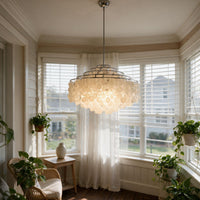 WOMO Art Deco Seashell Cone Chandelier-WM3223