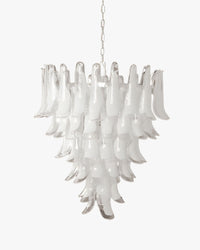 WOMO Mid Century Modern Glass Flower Petal Chandelier-WM3224