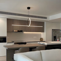 WOMO Minimalist Ring & Linear Bar Combination Chandelier-WM3227