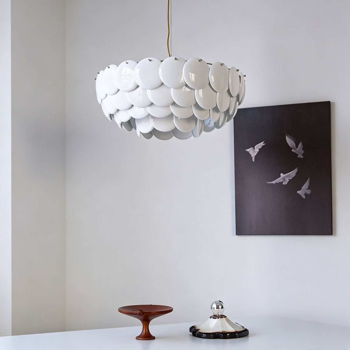 WOMO Mid Century Modern Drum Chandelier-WM3228