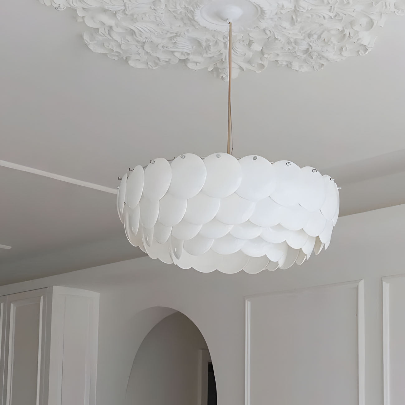 WOMO Mid Century Modern Drum Chandelier-WM3228