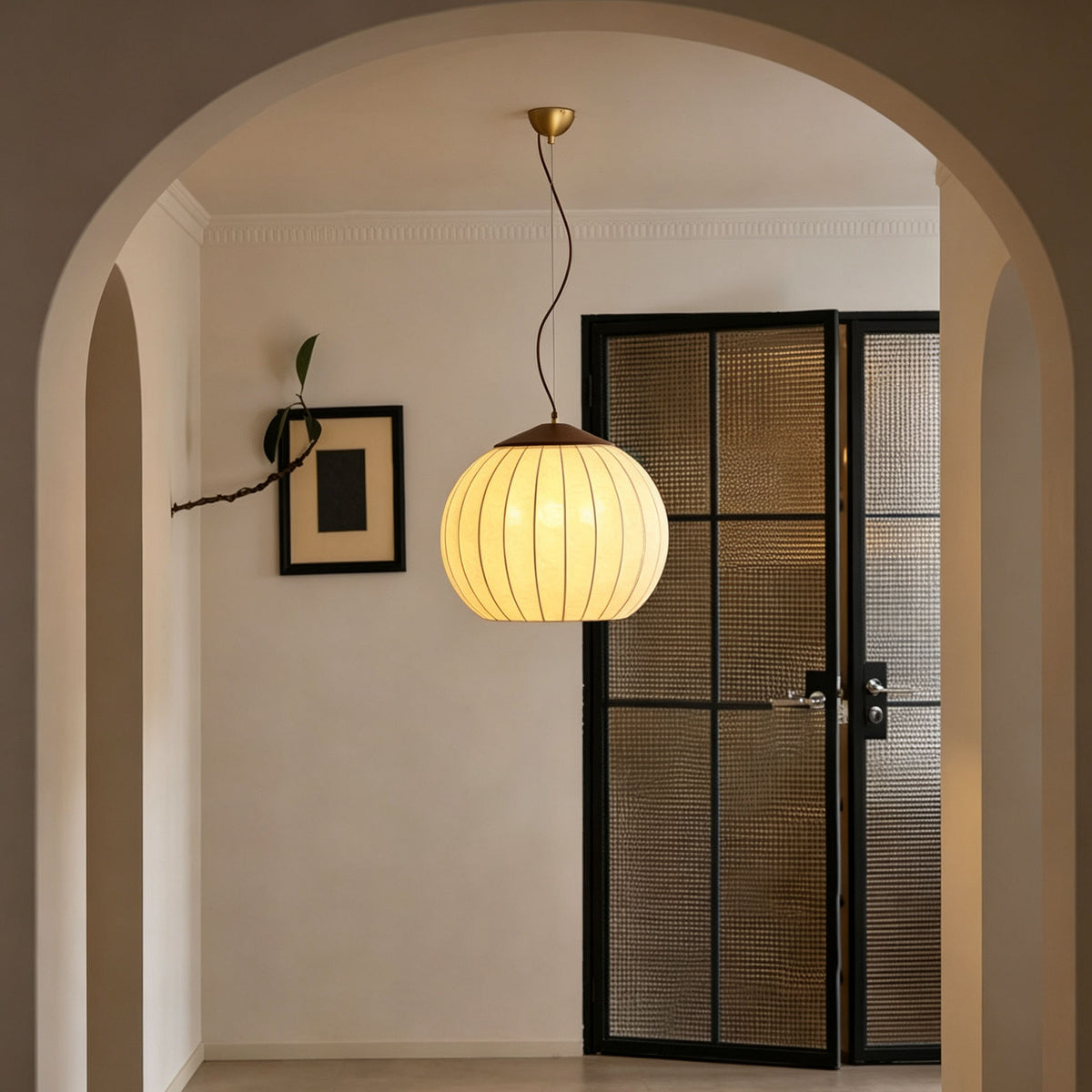 WOMO Fabric Lantern Pendant Light-WM3231