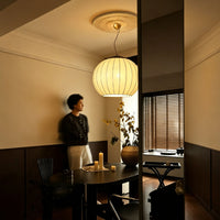 WOMO Fabric Lantern Pendant Light-WM3231