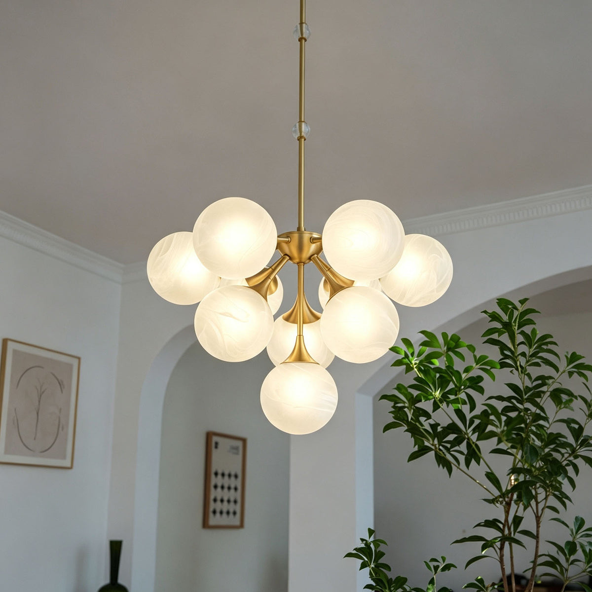 WOMO Glass Bubble Pendant Light-WM3232