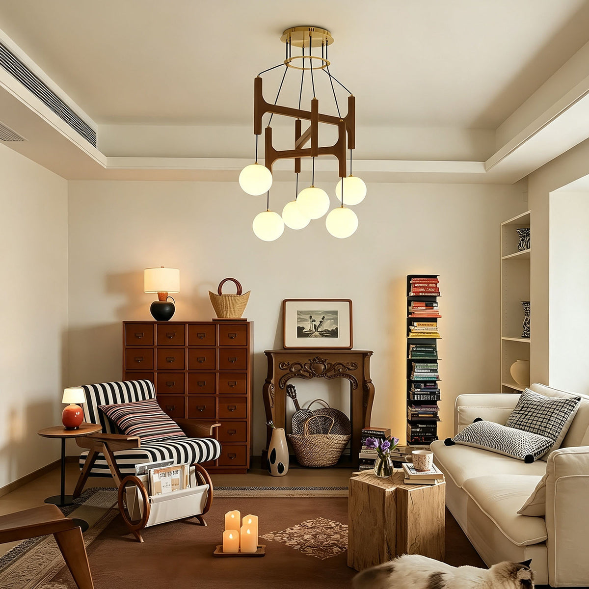 WOMO Wood Molecular Chandelier-WM3233