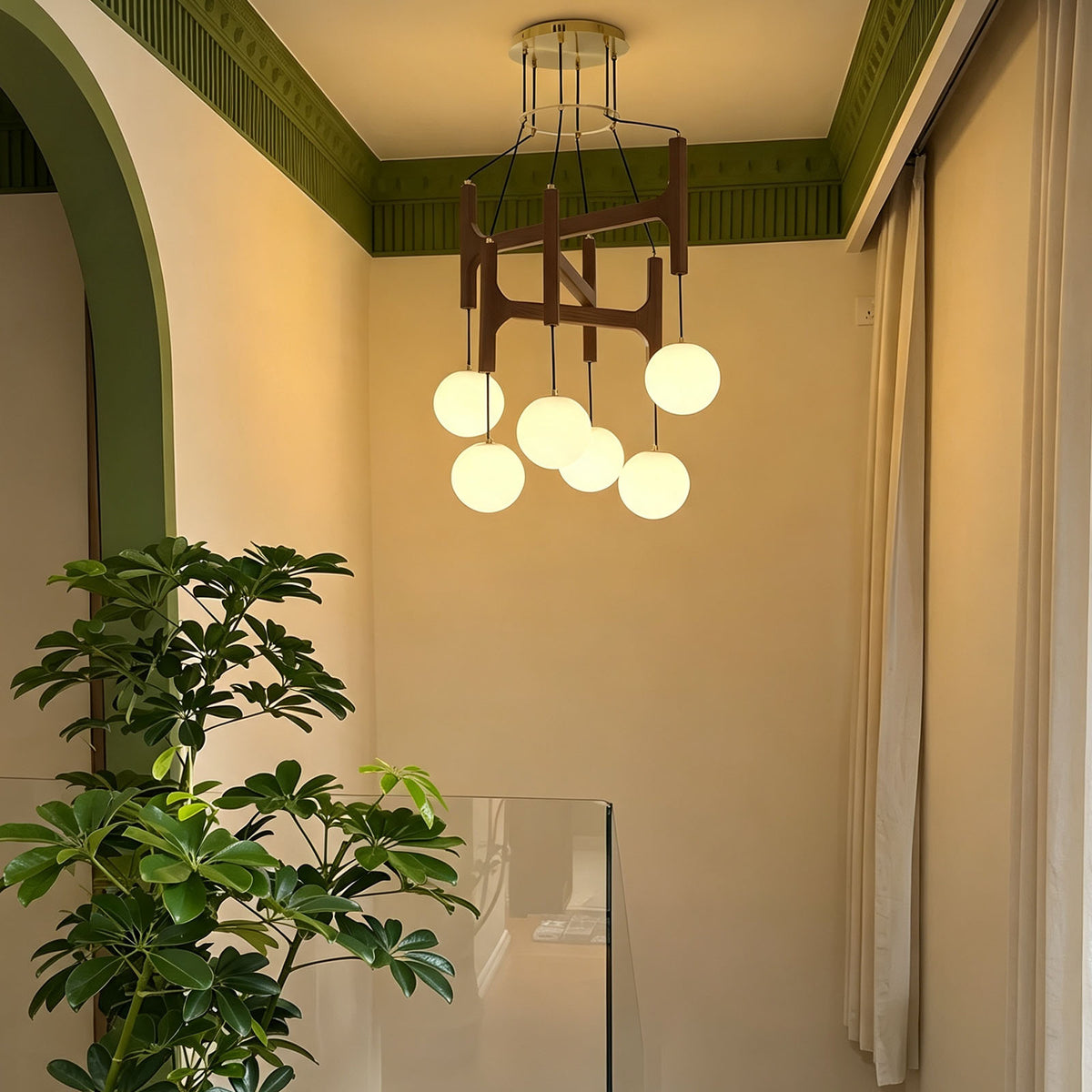 WOMO Wood Molecular Chandelier-WM3233