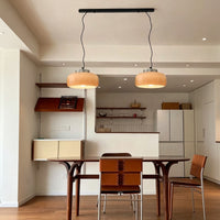 WOMO Drum Caramel Glass Pendant Light-WM3235