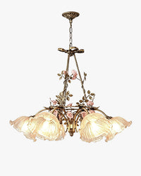 WOMO French Ribbed Glass Pendant Light-WM3237